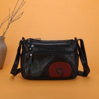 Bolso de hombre retro sencillo de piel para mujer, lavado, con múltiples compartimentos, bolso para teléfono móvil de gran capacidad - details 4