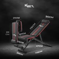 Banco de Pesas Plegable Km-fit | Entrenamiento Cuerpo Entero | Fitness - details 7