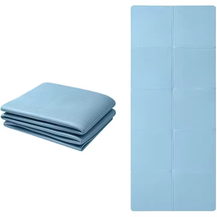 Esterilla de yoga plegable, antideslizante, portátil, plegable, Ligera, Esterilla de gimnasia, Pilates, deportes, Viajes, yoga, 183x61x0,6 cm - 1