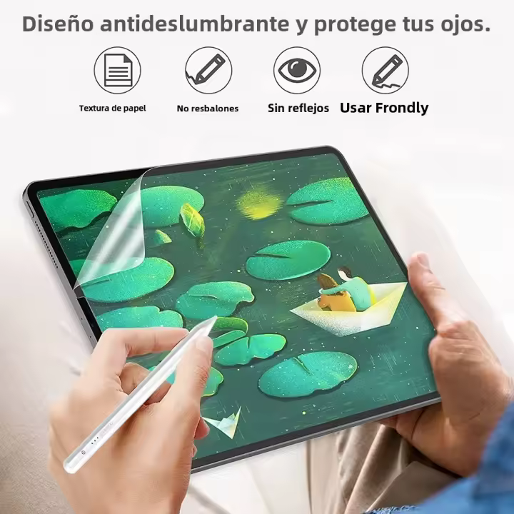 Protector De Pantalla De Papel like Feel 2Pcs Para iPad 10th 7 8 9 Air 4 5 Espejo Mate Escribible Anti Huella Para Tableta Apple - 1