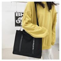 Bolsos bandolera de Lona para Mujer, Bolso de mano informal de Lona con Cremallera y bolsos, bolsos Bandolera, Negro - details 3