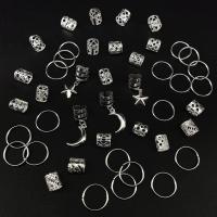 Anillos Para Dreads De Metal Estilo Fashion Con Combinación De Estrellas Y Luna 44 Piezas Adecuados Para Mujeres Y Niñas Para Vacaciones Y Ramadán - details 2