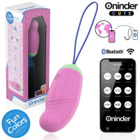 LOVE PLEASURE HUEVO VIBRO-ROTADOR 360 SILICONA -  VIBRADOR CON APP MUNDIAL GRATUITA - ONINDER CUTE - details 0