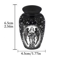 Urna De Cremación Decorativa Para Hombres Y Mujeres Con Ángel Y Estrella En El Cielo Estilo Moderno De Aleación De Aluminio Tamaño Único - details 1