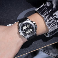 Reloj Deportivo Militar Para Hombre YIKAZE Multifuncional Con Alarma Cronómetro Resistente Al Agua 3Bar Reloj Digital De Pulsera Electrónica - details 2