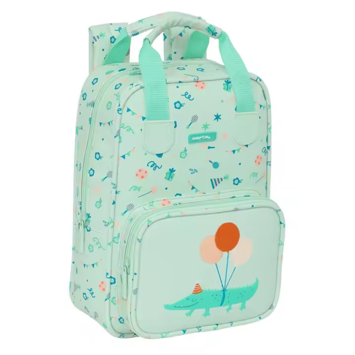Mochila Infantil Con Asas Safta Preescolar "Fiesta" 20X28X8Cm (642494765) - 1