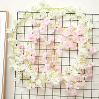 Guirnalda De Flores Artificiales De Sакura Para Decoración De Hogar Jardín Bodas Y Fiestas Arreglo De Sakára En La Pared - details 16