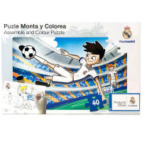 Puzzle Real Madrid Puzzle Monta y Colorea Real Madrid 40 Piezas para Niños y Niñas, Regalo Cumpleaños, Navidad, Reyes - details 2