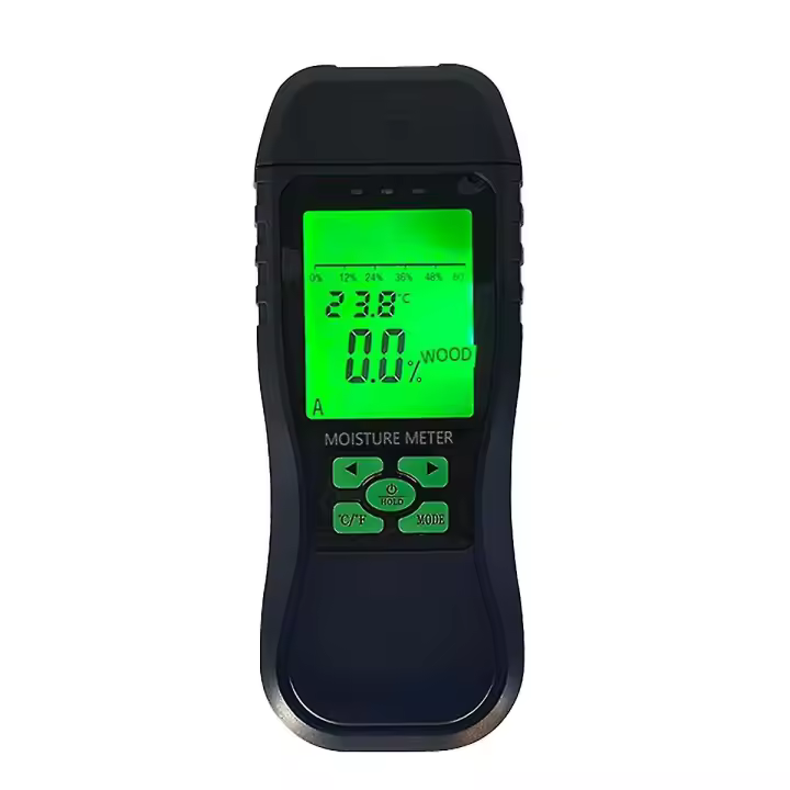 Medidor de humedad medida de humedad de Hormigón medidor de humedad de Madera medidor de humedad temperatures y Hu - 1