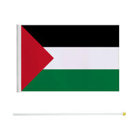 Pequeña Bandera De Palestina Portátil 5/10/20 Piezas Con Palo De Plástico Resistente Al Desvanecimiento Para Eventos Polyester - details 7