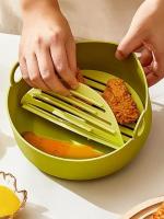 Silicona Asador De Aire Bandeja Para Horno Fácil De Limpiar Reutilizable Accesorios Para Airefryer Pan De Silicona Para Hornear Y Freír Pollo Pizza - details 0