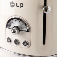 "Tostadora Retro LP de 2 Ranuras con Control de Tostado Ajustable - Diseño Vintage y Moderno para tu Cocina" - details 10