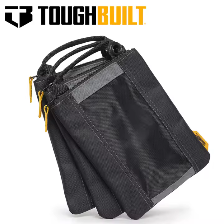 Bolsas De Almacenamiento Para Herramientas TOUGHBUILT TB-94-M-3 Pack De 3 Tipo De Suspensión Fácil De Transportar Para Clavos Y Accesorios De Máquina De Poder - 1