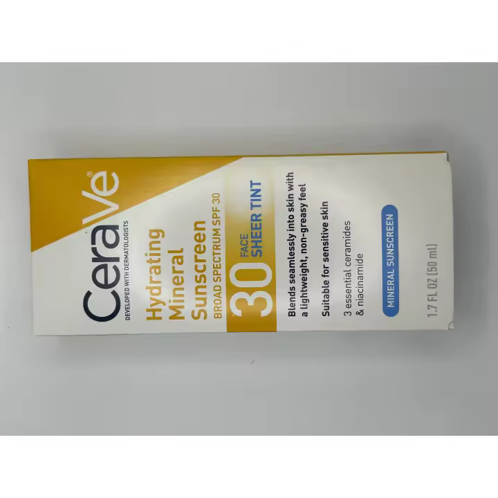 CERAVE - HYDRATING MINERAL SUNSCREEN SPF 30 FACE LOTION 50ML - 1