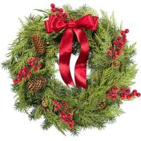 10Pcs Ramas De Pino Artificiales Con Bayas Rojas Para Decoración De Navidad Árbol De Navidad Corona De Navidad Regalos - details 3
