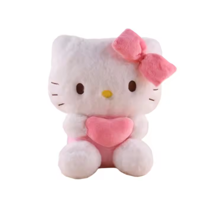 Muñeco De Peluche Sanrio Hello Kitty Kuromi 22cm Juguete Suave Para Niñas Con Peluche De Kuromi Heart My Melody Cinnamoroll Regalos De Muñeco De Peluche - 1
