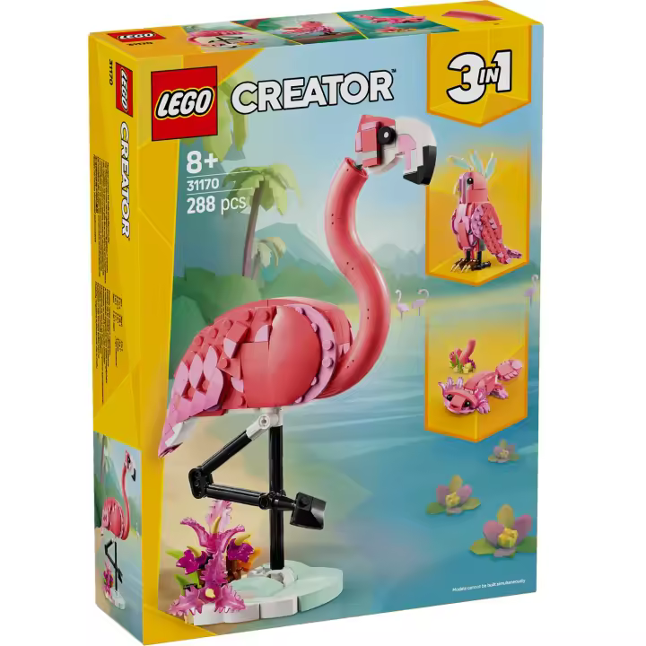 LEGO CREATOR 3EN1 - FAUNA SALVAJE: FLAMENCO ROSA, 31170, Tienda con licencia oficial - 1
