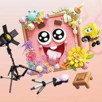 Bloques De Construcción 3D SpongeBob SquarePants Serie Creativa Regalo De Fiestas Para Niños Decoración De Escritorio Bloques De Plástico ABS Tamaño Pequeño Compatible Con Lego - details 7