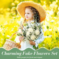 10pcs Flores Artificiales Gypsophila Para Decoración De Hogar Bodas Fiestas Arreglo Floral DIY Accesorios De Flores Blancas - details 3