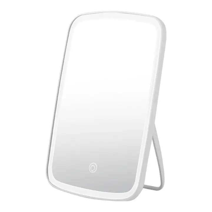 Espejo de maquillaje ajustable de Brillo LED de 3 Colores con Batería recargable USB 2400mAh, Espejo de Luz de pantalla portátil - 1