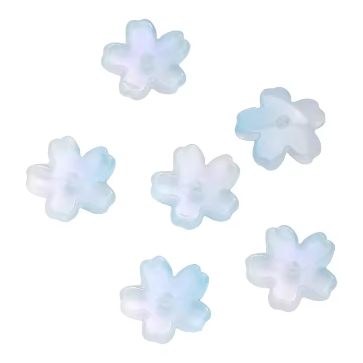10Pcs Perlas De Vidrio Con Diseño De Flor De Cerezo Perforada Tres Dimensiones Únicas Para Creación De Joyería DIY Pulseras Y Pendientes - 1