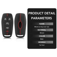 Cubierta De Llavero De Silicona Para Ford Fusion Mondeo Mustang F-150 Explorer Edge 2015-2019 Estilo De Coche Protección De Cerradura Fob - details 1