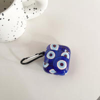 Funda Protectora Para AirPods 3 2 1 Pro2 pro Estilo Azul Con Patrón Ocular Avanzado Funda Suave De Película Adecuada Para Auriculares Y Cabezos - details 8