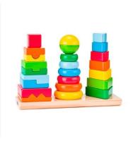 Set de Torres Apilables de Madera sostenible Woody - details 3