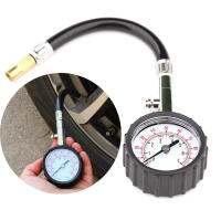 Testador De Presión De Neumáticos De Coche 100Psi Con Tubo Largo Precisión Alta Medidor De Presión De Neumáticos Para Auto Motos Camiones Bicicletas Herramientas De Medición - details 0