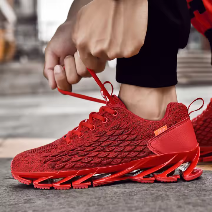 Zapatillas De Moda Para Hombre Zapatos Deportivos Casuales Transpirables Antideslizantes Para Running Y Primavera/Otoño - 1