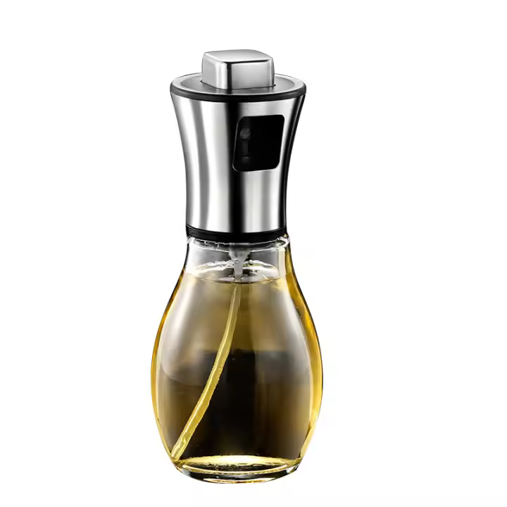 Olla de aceite Pulverizador de aceite para Cocinar Botella de spray Barbacoa Freidora de Aire multición Vidrio Olla de Aceite de alta presión para hornear - 1