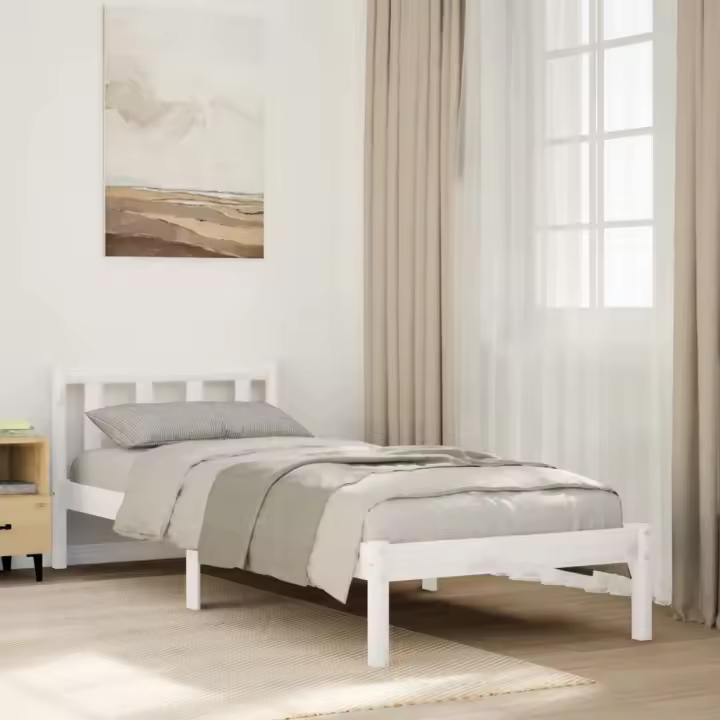vidaXL Cama extralarga sin colchón madera maciza de pino 80x220 cm - 1