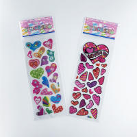 Pack De 12 Pegatinas De Corazón 3D Lindo Para Niños Estuche De PVC Con Burbujas DIY Juguete De Incentivo Para Niños - details 8