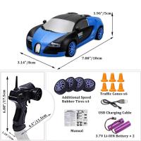 Coche de Drift de RC, el 15km por el Coche teledirigido recargable Bajo de la fricción Ligera - details 2