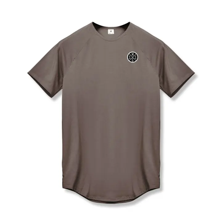 Fitness Sports T-shirt Quick Drying Round Neck Short Sleeve Outdoor Breathable Running Casual Clothes - 1