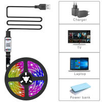 Tira De Luces LED RGB SMD 5050 Bluetooth Control Inteligente De Navidad Diode Ribbon Flexible Decoración De Habitación Con APP - details 4