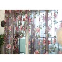 Modernas Cortinas De Tela Floral Para Sala De Estar Diseño De Ventanas Cortina De Tule Cortina De Ventana Para Decoración De Hogar - details 3