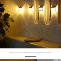 Lámpara De Pared Solar Exterior Impermeable Para Jardín Decoración Luz De Camino Fosa Lumínica Control Solar ABS Batería De Litio - details 2