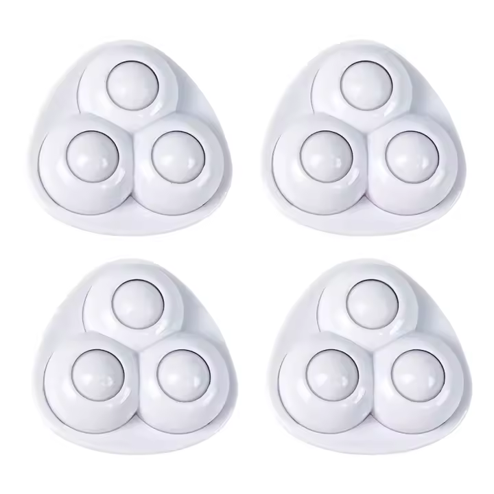 4pcs/Set Rodillos Autoadhesivos Para Muebles Ruedas Giratorias Universales Patines Para Cajón Y Armario - 1