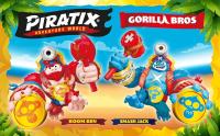 PIRATIX ADVENTURE WORLD Boom Ben – Gorila articulado que golpea horizontalmente y con un disparador. Incluye 1 gorila, 1 Piratix exclusivo, 1 tesoro exclusivo y 1 proyectil - details 0