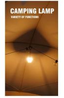 Lámpara De Camping LED Retro 1200mAh Luz De Emergencia Impermeable IPX4 Carga Tipo C Para Exterior Linterna Colgante Para Tienda De Campaña 2700K/6500K - details 10