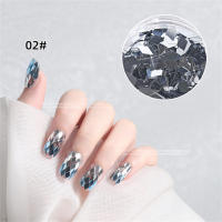 Parches De Uñas Con Patrón De Diamantes Bloque Material Plástico Decoraciones Para Enhanceamiento De Uñas Y Sequinias - details 4