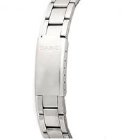 Casio Ltp-1130a-7ardf  Reloj Para Para Mujer Color Plateado. Esfera Blanca. - details 3
