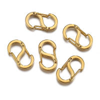 4pcs Cerraduras De Langosta De Acero Inoxidable Color Oro Con Forma S De Conector Y Hebilla Para Joyería Y Encadenados - details 0