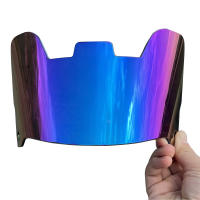 Visera De Gafas De Fútbol Universal Imitación Electroplata Arcoíris Protección Ocular Resistente a Rayones Fácil De Instalar - details 12