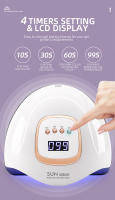 Lámpara LED Para Uñas Sun-X25-max 380W 81LEDs UV Potente Secador De Uñas Para Polvos De Uñas Gel Manicura Luz De Secado UV - details 2