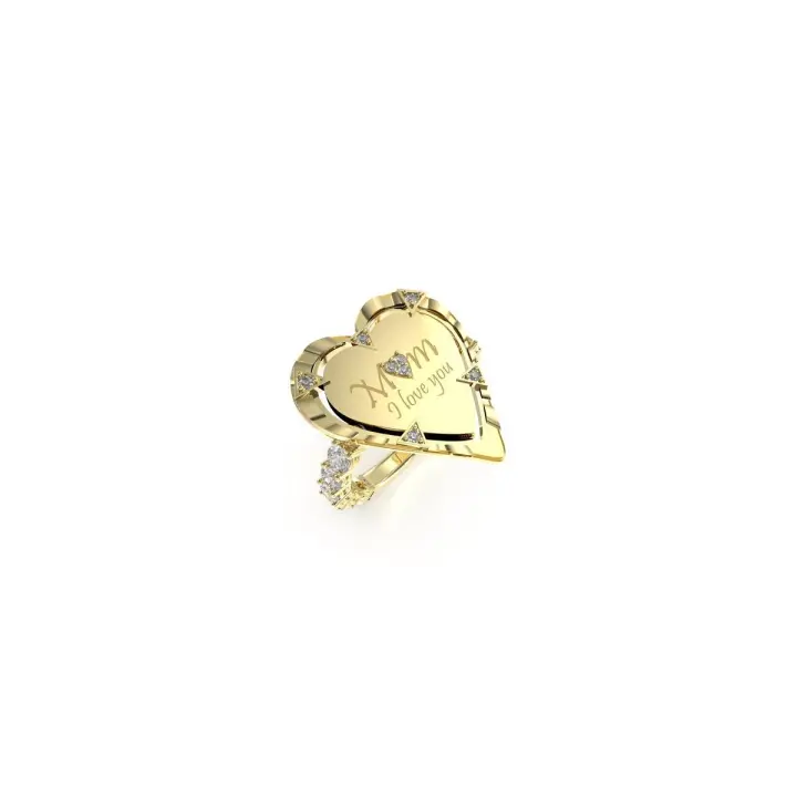 Guess Anillo Mujer All Of Us De Acero Dorado Talla Europea 54 Talla España - 1
