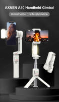 Stabilizador Gimbal A10 Con Tripé Y Luz De Rellenado Para Smartphone Vlog Video De iPhone Telescopio Roda Removible Para Grabación De Video - details 0