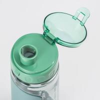 Botella Deportiva De Agua Portátil 500ml Transparente Antigrasa Para Gimnasio Y Viajes Material Plástico Reutilizable - details 3
