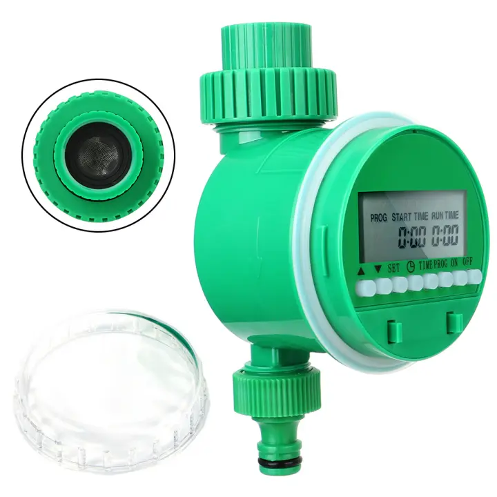 Controlador de riego automático, dispositivo de Control de riego con válvula de inteligencia electrónica, pantalla Lcd, temporizador de riego de jardín - 1